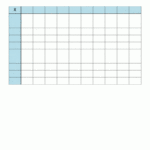 Blank Multiplication Chart Up To 10x10