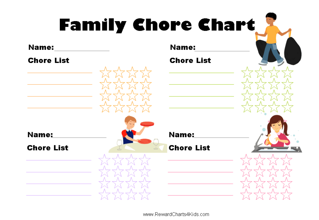 Free Family Chore Chart