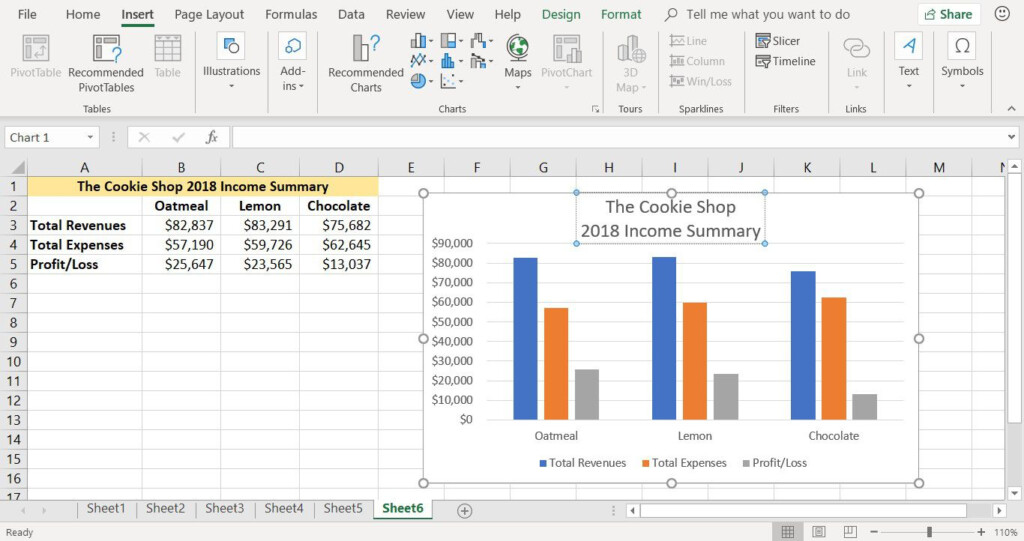 How To Create A Column Chart In Excel