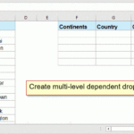 How To Create Multi Level Dependent Drop Down List In Excel