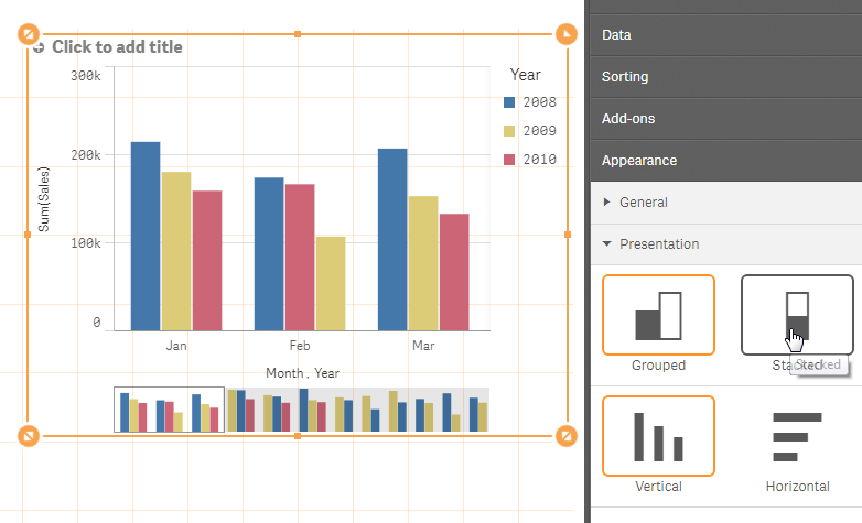 How To Create Stack Bar Chart In Qlik Sense Qlik Community 1121442