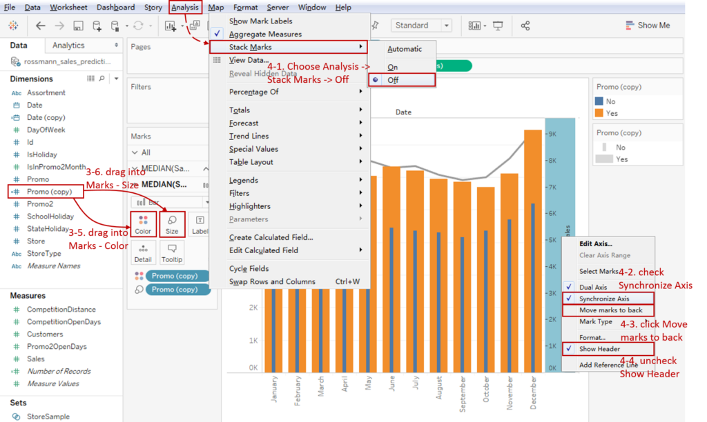 Tableau Playbook Dual Axis Line Chart With Bar Pluralsight