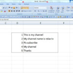 Add Multiple Lines To Text Within Cells YouTube