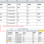 Copy Data From Single Or Multiple Tables From Word To Excel Using VBA