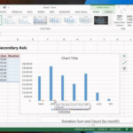 Graphing 2 Pieces Of Data On 1 Chart Excel Secondary Axis YouTube