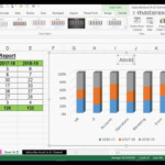 How To Create 3D 100 Stacked Column Chart In MS Office Excel 2016