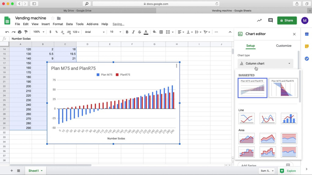 Making A Graph With Multiple Lines On Google Sheets YouTube