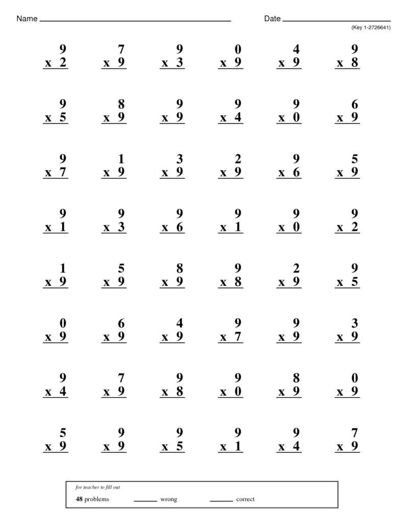 Minute Math Multiplication Worksheets Mad Minute Math Math Minutes 