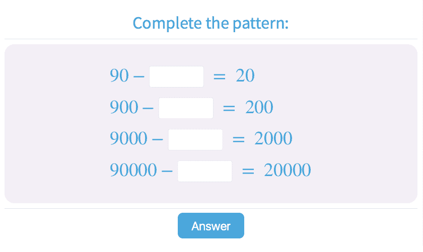 Number Patterns Practice With Math Games