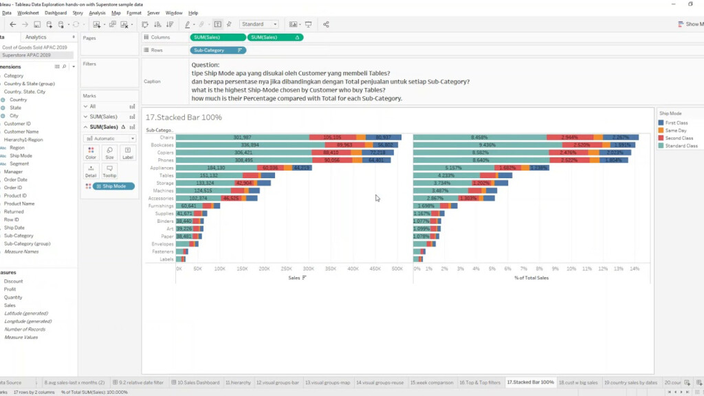 Stacked Bar Chart With Percentages In Tableau Free Table Bar Chart