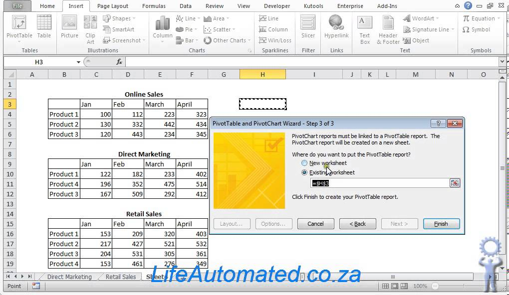 Create Excel Chart From Multiple Ranges And Sheets YouTube