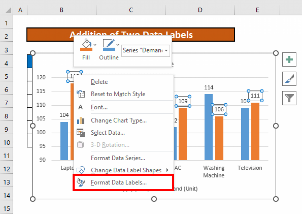 How To Add Two Data Labels In Excel Chart with Easy Steps ExcelDemy