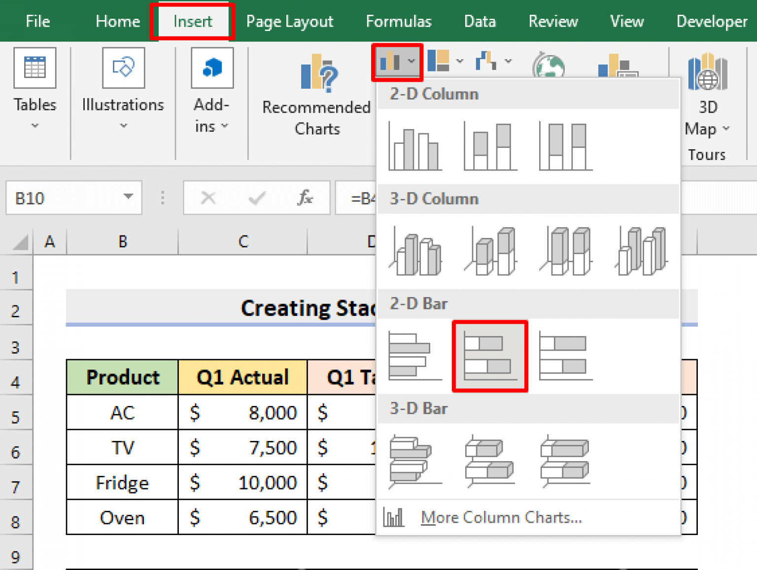 How To Create Stacked Bar Chart For Multiple Series In Excel ExcelDemy